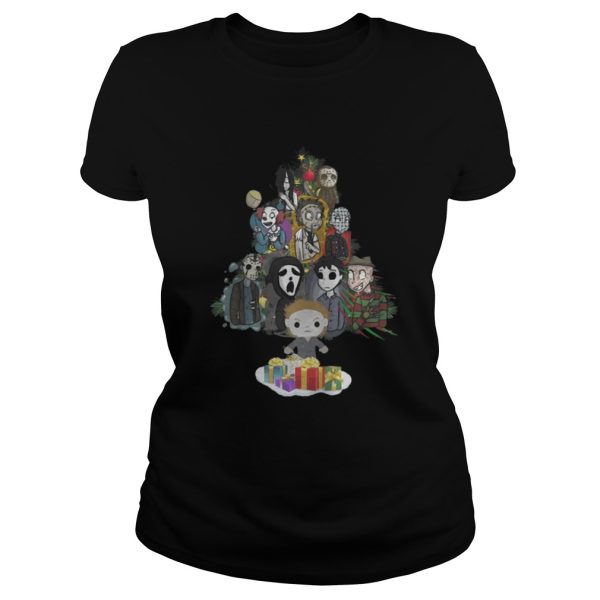 Horror Movie Christmas Tree Shirt