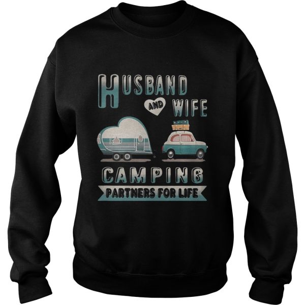 Husband and wife camping partners for life shirt