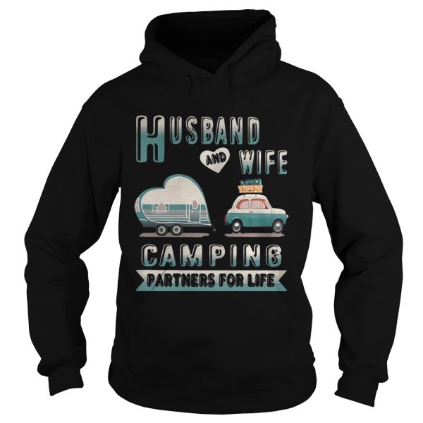 Husband and wife camping partners for life shirt