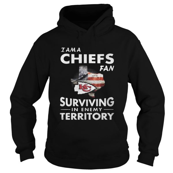 I’m a Chiefs fan surviving in enemy territory shirt