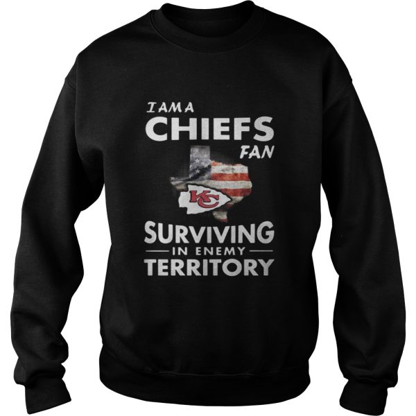 I’m a Chiefs fan surviving in enemy territory shirt