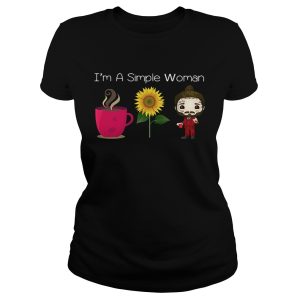 I'm a simple woman I love coffee sunflower and Post Malone shirt 1