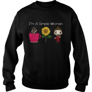 I'm a simple woman I love coffee sunflower and Post Malone shirt 3