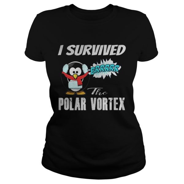 I Survived The Polar Vortex Funny Penguin Shirt