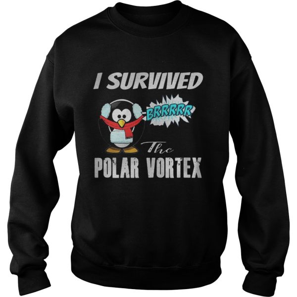 I Survived The Polar Vortex Funny Penguin Shirt