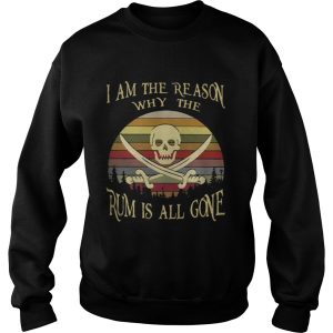 I am the reason why the rum is all gone Vintage shirt 2