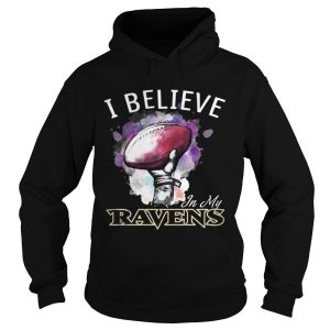 I believe in my Baltimore Ravens shirt 1