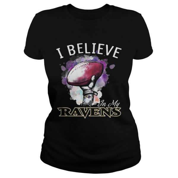 I believe in my Baltimore Ravens shirt