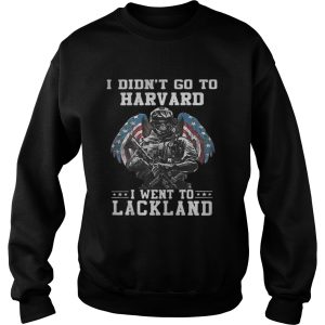I didnt go to Harvard I went to Lackland Veteran shirt 3