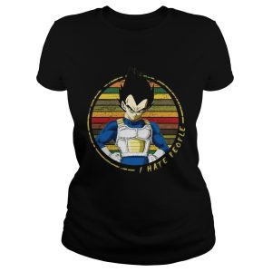 I hate people Vegeta vintage shirt 1