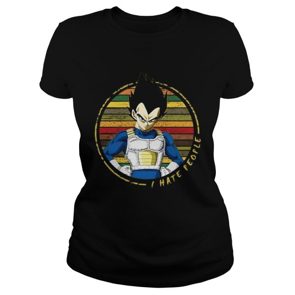 I hate people Vegeta vintage shirt