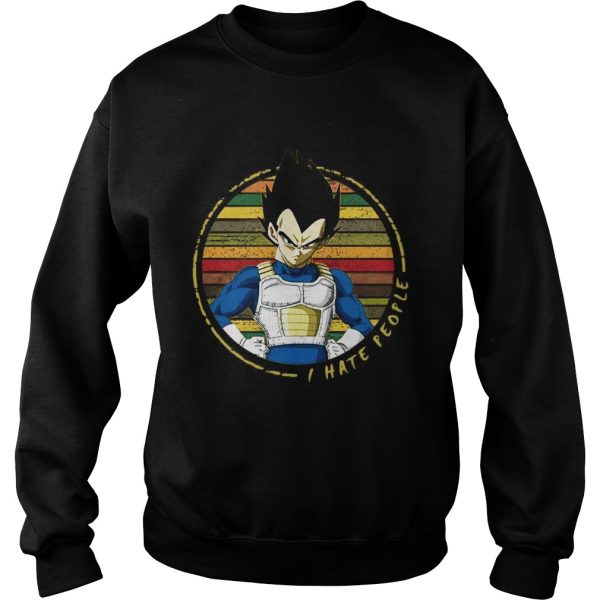 I hate people Vegeta vintage shirt