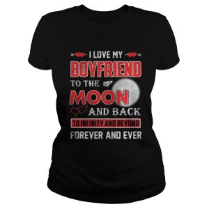I love my boyfriend to the moon and back shirt 2