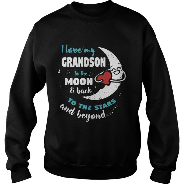 I love my grandson to the moon and back to the stars and beyond shirt