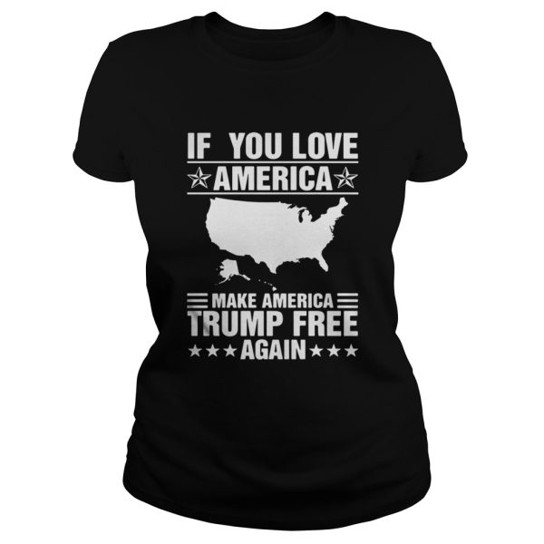 If You Love America Make America Trump Free Again Shirt