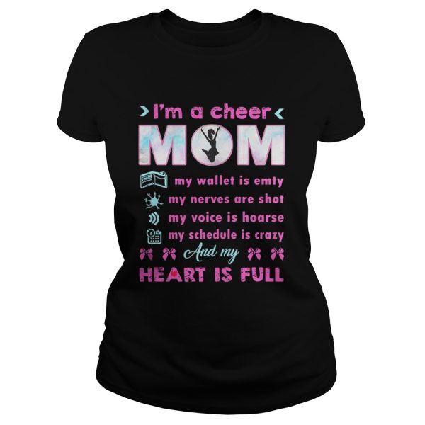 Im A Cheer MomIm My Wallet Is Empty Nerves Are Gildan Shirt