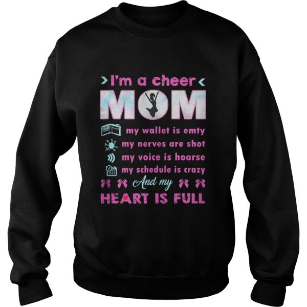 Im A Cheer MomIm My Wallet Is Empty Nerves Are Gildan Shirt