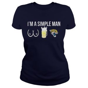 Im a simple man who love boobs beer and Jaguars shirt 1 Im a simple man who love boobs beer and Jaguars shirt 2