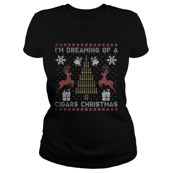 Im dreaming of a cigars christmas shirt