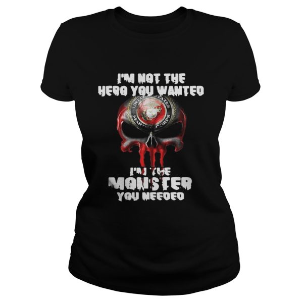 Im not the hero you wanted Im the monster you needed shirt