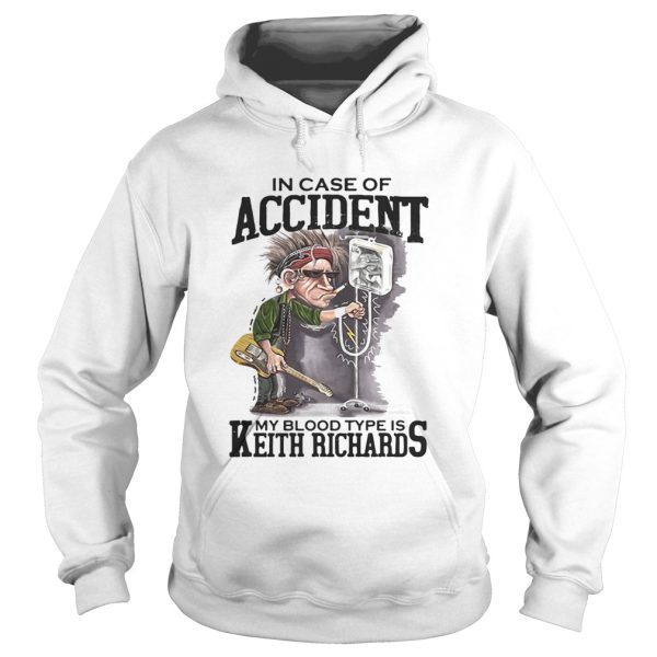 In case of accident My blood type is Keith Richards shirt