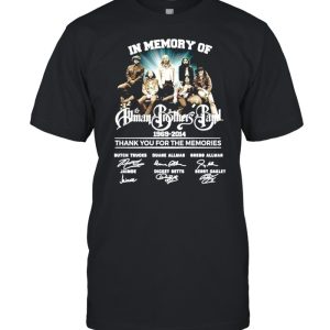 In memory of Human Brothers Band 1969-2014 signatures shirt