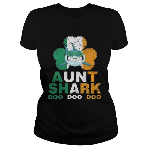 Ireland Shamrock Aunt Shark doo doo doo shirt