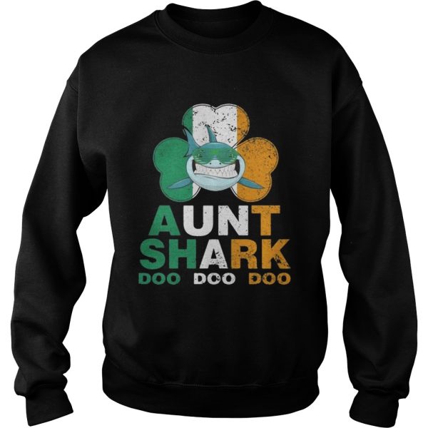 Ireland Shamrock Aunt Shark doo doo doo shirt