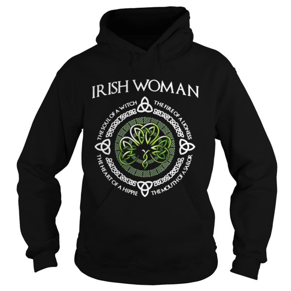 Irish Woman the soul of a witch the heart of a hippie shirt