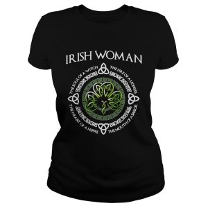 Irish Woman the soul of a witch the heart of a hippie shirt 2