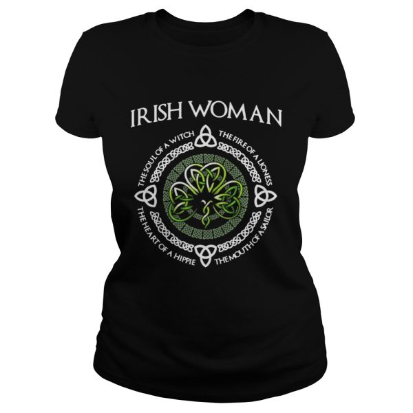 Irish Woman the soul of a witch the heart of a hippie shirt