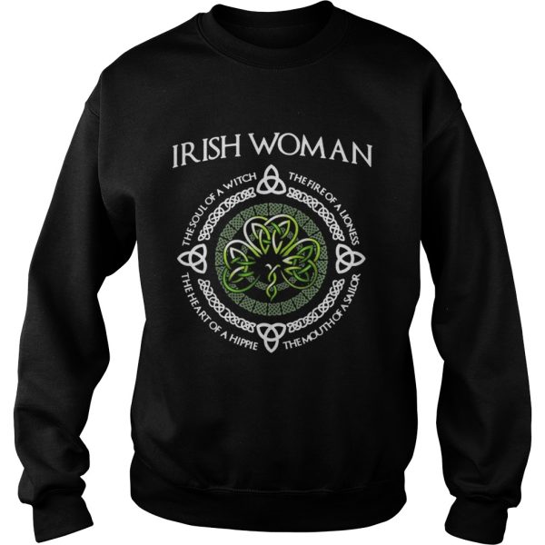 Irish Woman the soul of a witch the heart of a hippie shirt