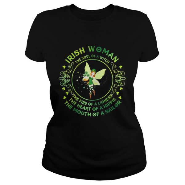 Irish woman the soul of a witch the fire of a lioness shirt