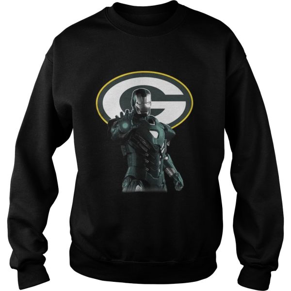 Iron man Green Bay Packer shirt