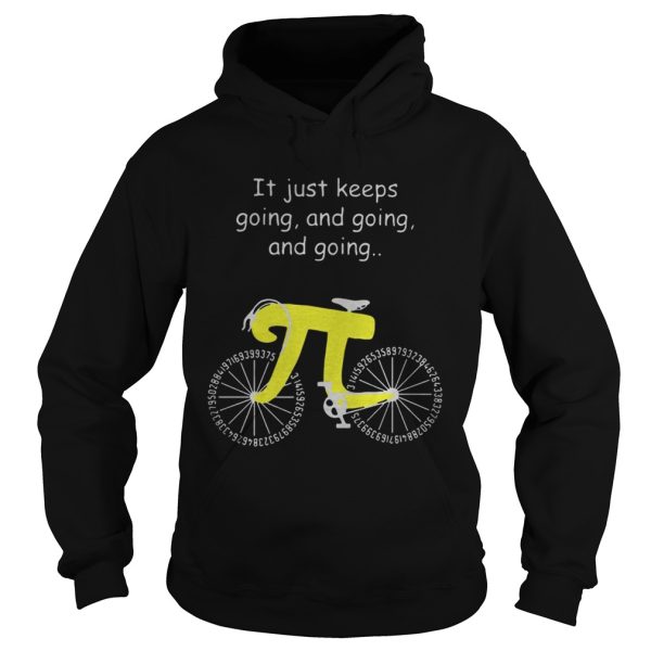 It just keeps going and going and going Pi cycling Sweatshirt