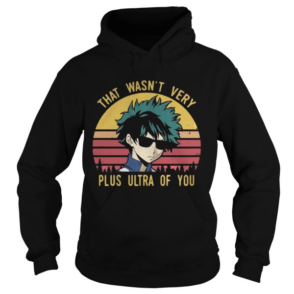 Izuku Midoriya that wasn’t very plus ultra of you My Hero Academia retro shirt