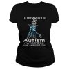 Jack Skellington I wear blue for autism awareness accept understand love shirt