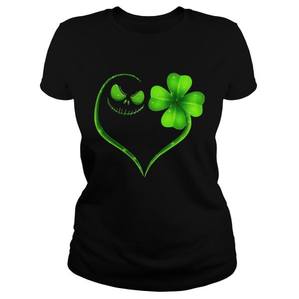 Jack Skellington and Irish Four Leaf Clover shirt