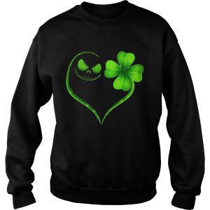 Jack Skellington and Irish Four Leaf Clover shirt 2 Jack Skellington and Irish Four Leaf Clover shirt 3