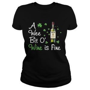 Jameson A wee bit O’ wine is fine shirt 1 Jameson A wee bit O' wine is fine shirt 2