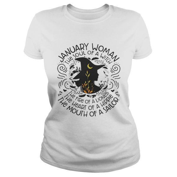 January woman the soul of a witch shirt