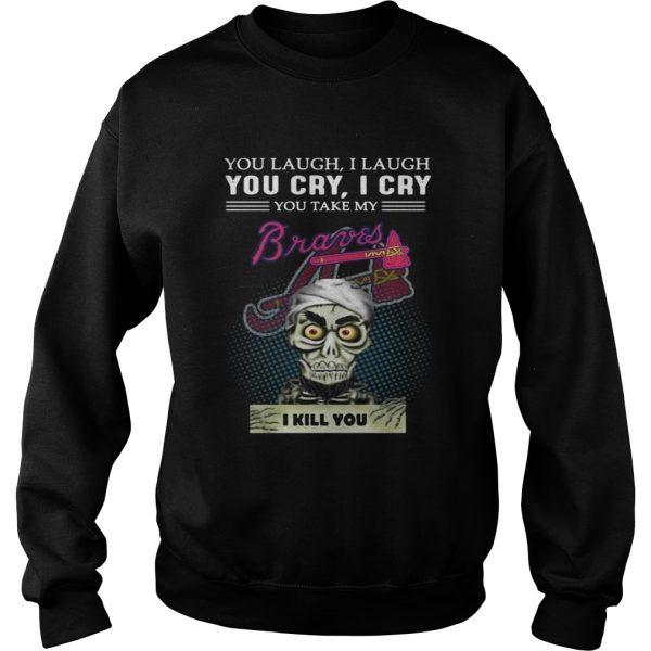 Jeff Dunham Puppet You laugh I laugh you cry I cry Braves shirt