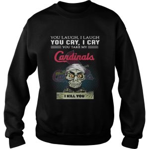 Jeff Dunham Puppet You laugh I laugh you cry I cry Cardinals shirt 3