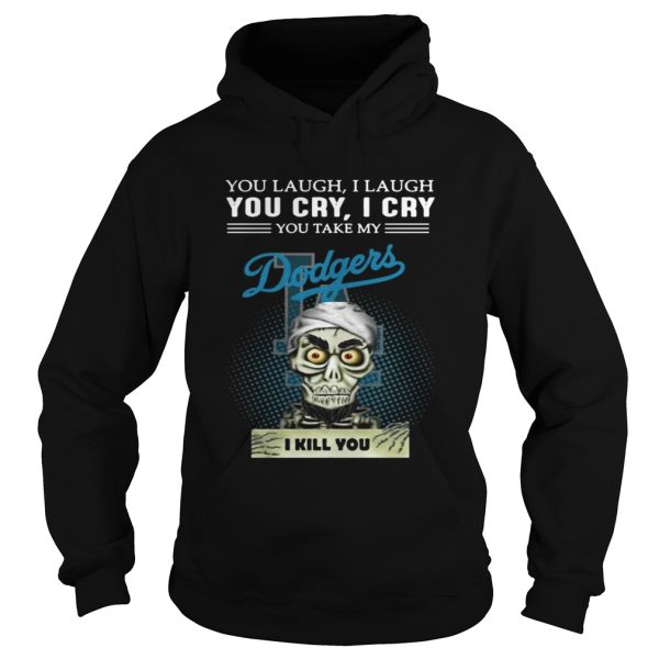 Jeff Dunham Puppet You laugh I laugh you cry I cry Dodgers shirt