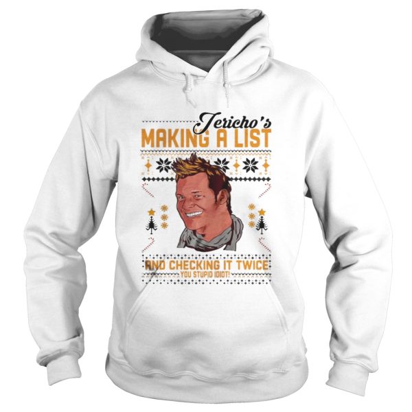 Jericho’s Making a list and checking it twice shirt