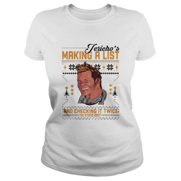 Jericho’s Making a list and checking it twice shirt