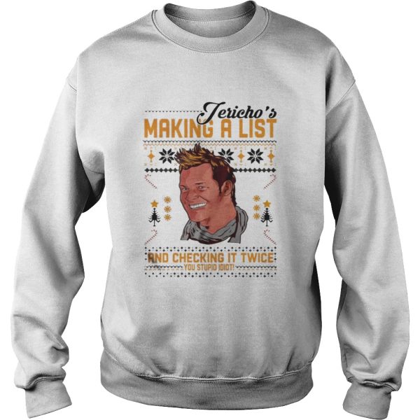 Jericho’s Making a list and checking it twice shirt