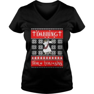 Jesus Christ Dabbing For Your Sins Christmas sweat shirt 1