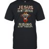 Jesus Is My Savior Riding Is My Therapy Engine T-shirt