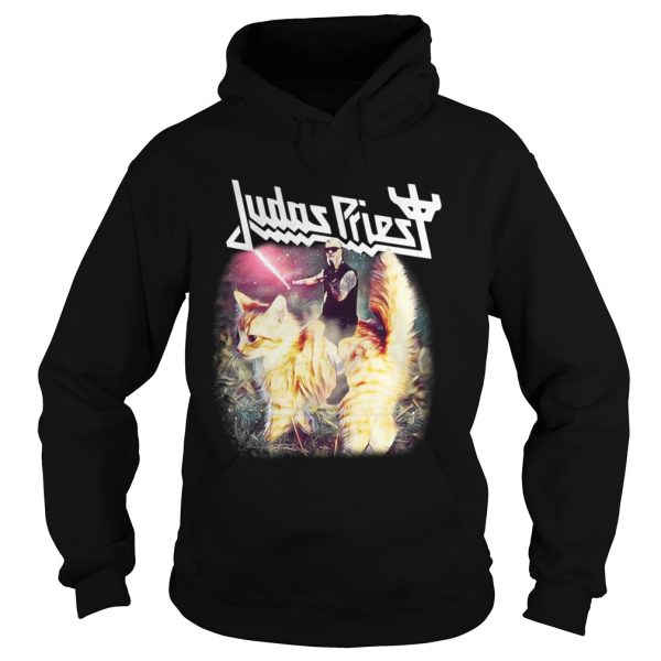 Judas Priest riding cat Star War shirt